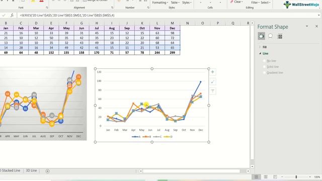 Line Chart in Excel - How to Create? (Step by Step) смотреть онлайн