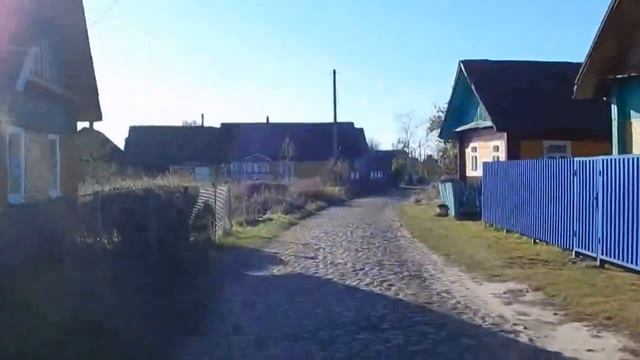 Осень в деревне, поездка на велосипеде по деревне, из города в деревню, дом в деревне смотреть онлайн