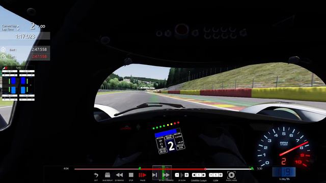 Assetto Corsa: Spa Francorchamps lap on Pra R1 (Controller using asw wheel tool) смотреть онлайн