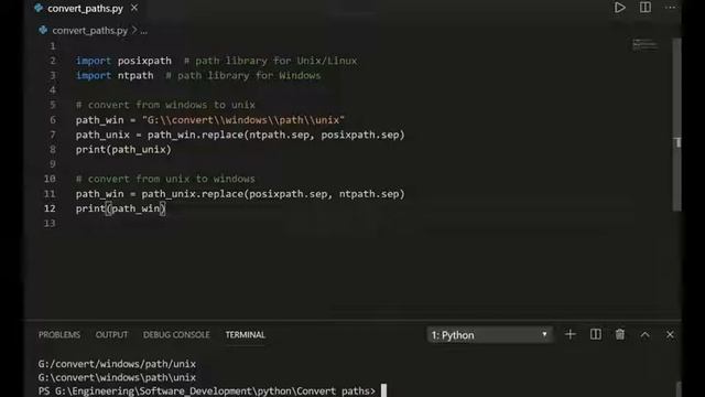Python Convert Windows path to Unix path and vice versa смотреть онлайн