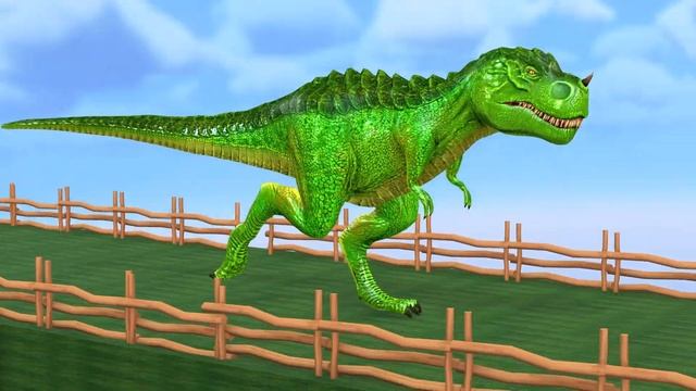Jump game with animals Gorilla, zombie t-rex, mammoth, tiger, buffalo jump for fruits смотреть онлайн