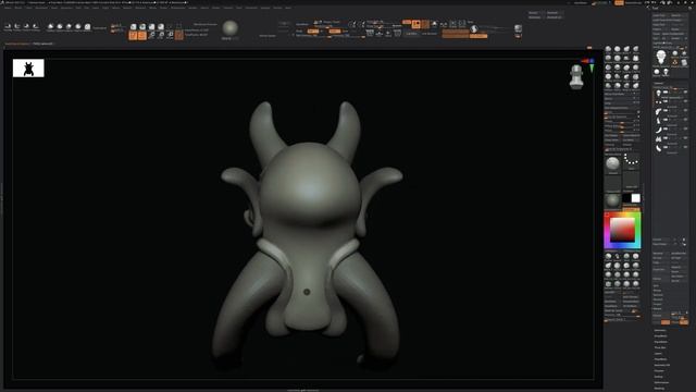 Demon Head Speedsculpt | 3D Character Sculpting Zbrush смотреть онлайн