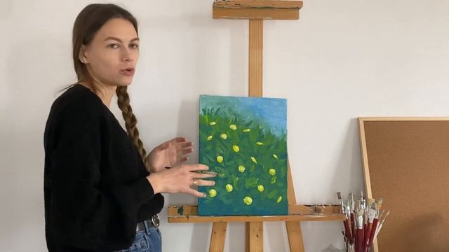 Рисование для детей. Ромашковое поле смотреть онлайн