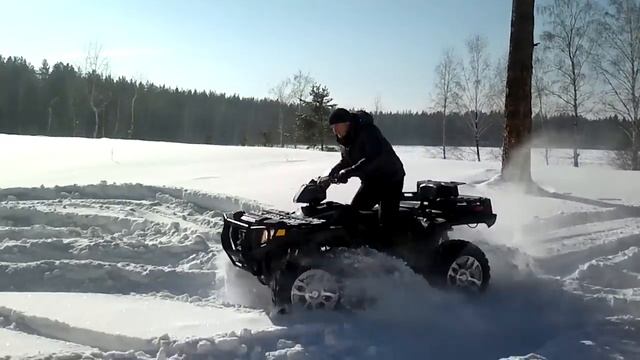 Покатушки на квадроцикле 2012 год (POLARIS). смотреть онлайн