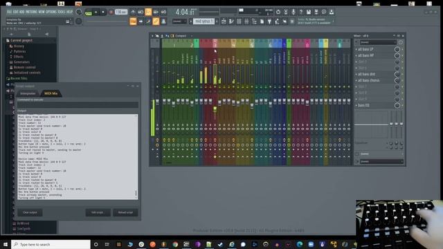 FL Studio and AKAI MidiMix - Python script to control MidiMix lights and buttons смотреть онлайн