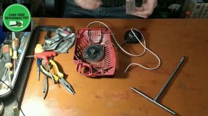 Как самому намотать шнур стартера на бензопиле.