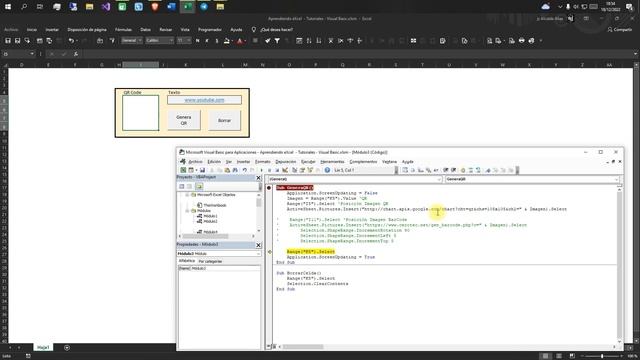 Genera tu propio Código QR con VBA Excel 365 | Visual Basic смотреть онлайн