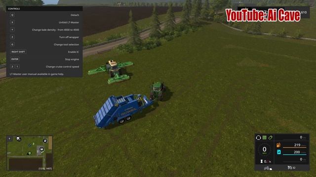 Farming Simulator 17 Goweil LT Master - Easy Baling & Wrapping | Woodmeadow Map Krone John Deere .. смотреть онлайн