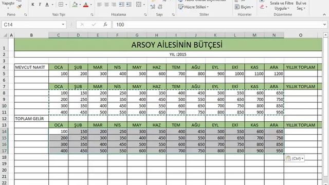 Microsoft Excel 2016-Mini Grafik-Temel işlemler #8 смотреть онлайн