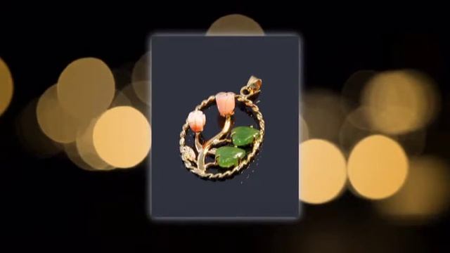 Ювелирная бижутерия со вставками из коралла и нефрита смотреть онлайн