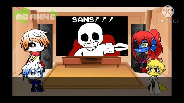 Undertale React to || Delta Sans || Gacha Club (My AU) смотреть онлайн