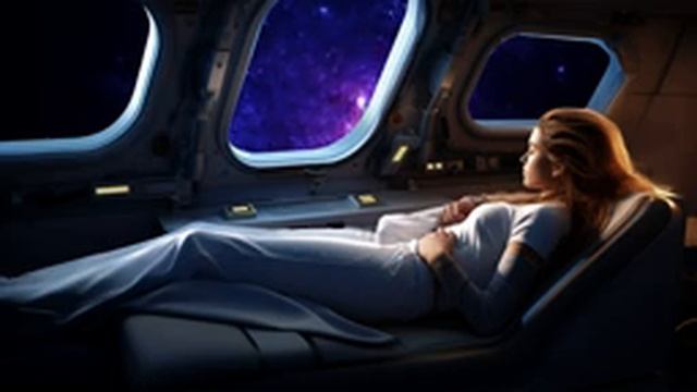 Cosmic Serenity Journey Through a Starlit Cabin Relaxing Sleep & Meditation Music смотреть онлайн