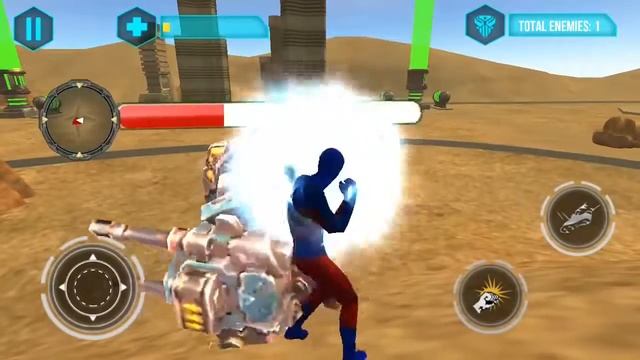 Flying Superhero Spider Vs X Superhero Robots Android Gameplay смотреть онлайн