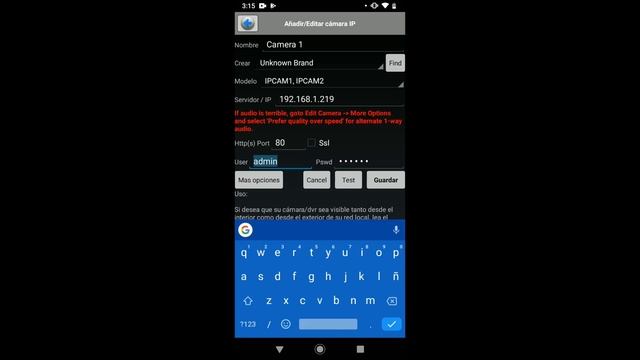Configuracion Camara IP con IPCAMERA VIEWER BASIC смотреть онлайн