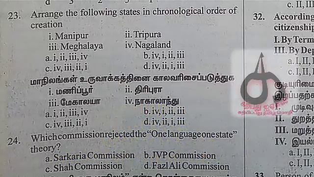 TNPSC INDIAN POLITY REVISION 2