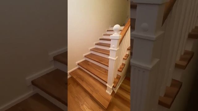 Обшивка бетонной лестницы массивом ясеня смотреть онлайн