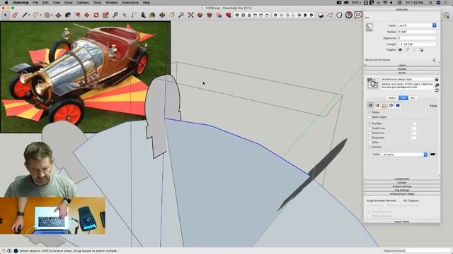 Modeling an Automobile in SketchUp смотреть онлайн