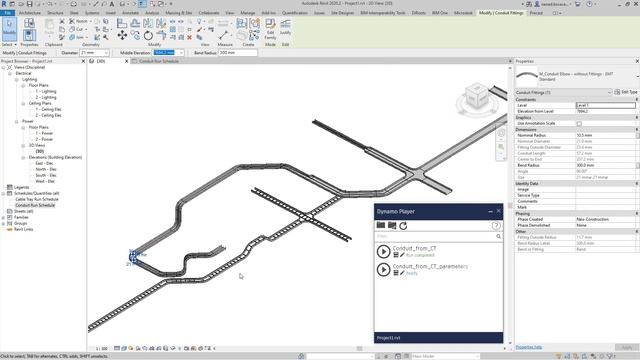 Dynamo custom script - Conduit from the Cable Tray path смотреть онлайн
