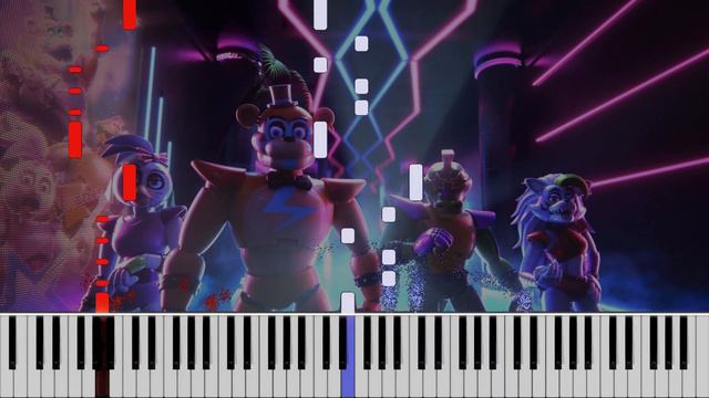 Main Theme - FNaF Security Breach | Piano Tutorial смотреть онлайн