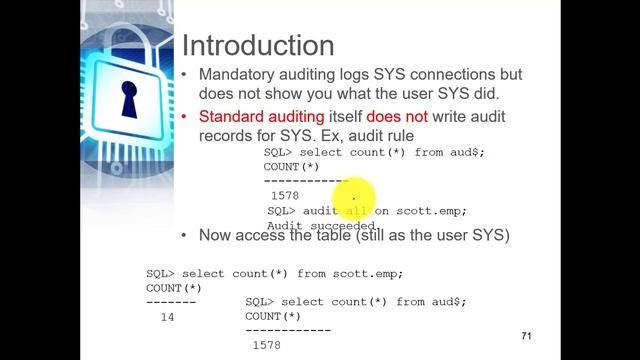 10. Auditing - NOAUDIT and Audit DBA users - Part10 смотреть онлайн