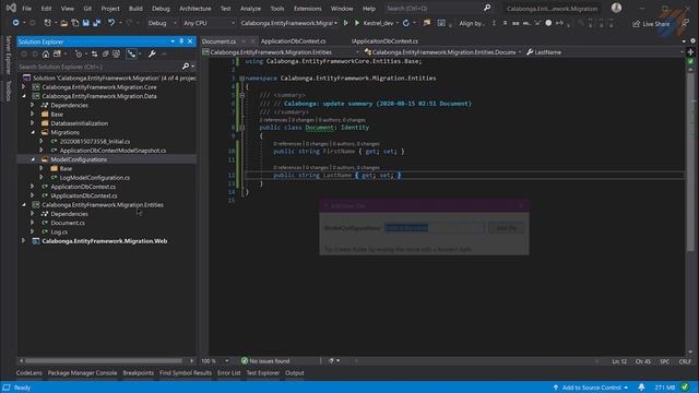 Миграции в EntityFramework Core смотреть онлайн