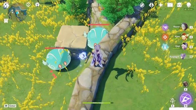 jumping on anemo slimes is fun смотреть онлайн