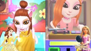 My Talking Angela 2 😻 || Princess Belle vS Tangled of Rapunzel 👒 In Angela’m 2 || Cosplay
