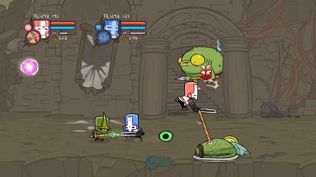 Обзор и прохождение castle crashers # 14 зелёная злюка смотреть онлайн