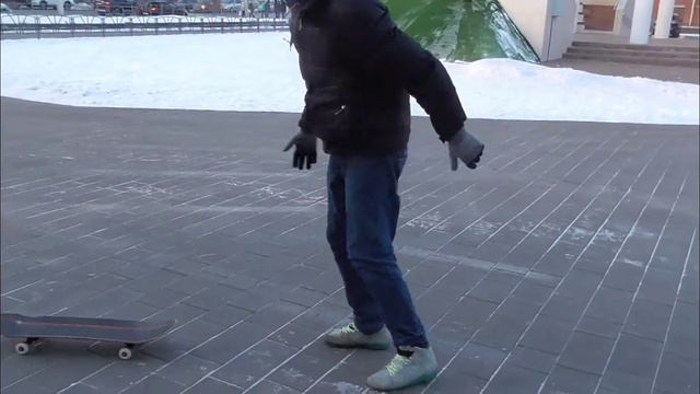ТРЮК ЗА ДЕНЬ #1. Inward heelflip. скейтвидео смотреть онлайн