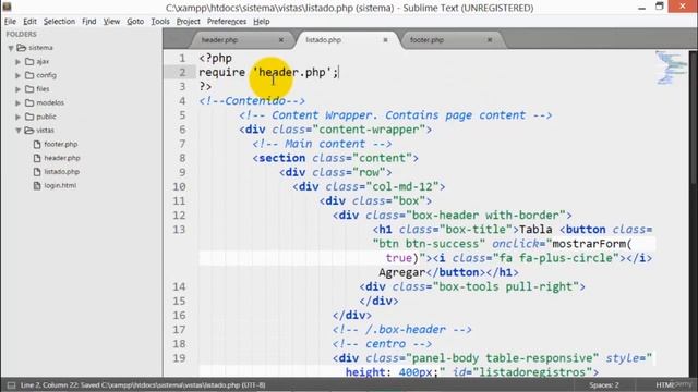 18 Sistema PHP Organizar la pantilla, menú, header y footer смотреть онлайн