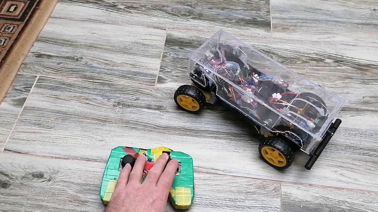 Радиоуправляемая машинка на Arduino. смотреть онлайн