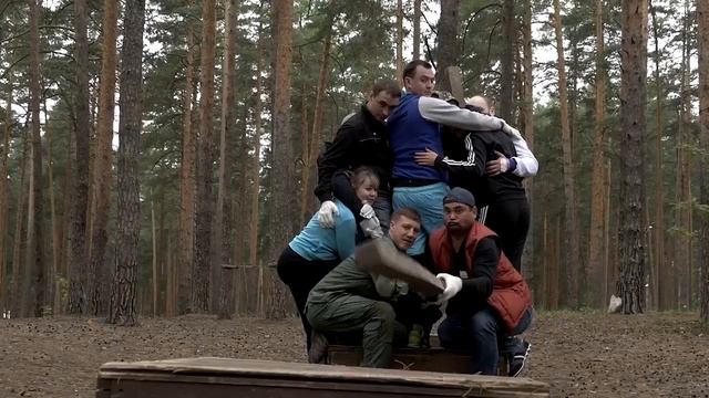 Как проходят веревочные тренинги в Казани. Командообразование от Teamsoft смотреть онлайн