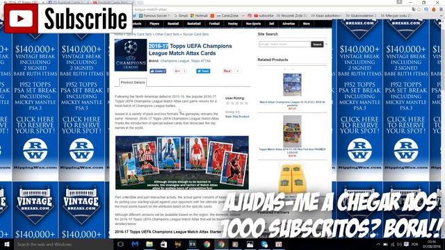 RELEASE DATE | Panini FIFA 365 2016/2017 | TOPPS Match Attax Champions League 2016/17 смотреть онлайн