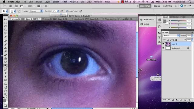 How To Brighten Eyes In Photoshop Using Dodge And Burn : Adobe Photoshop