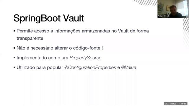Usando o SpringBoot com o HashiCorp Vault смотреть онлайн