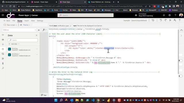 PowerApps Game Changing Error Handeling & Visability смотреть онлайн
