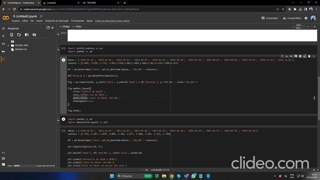 Trabalho de gráficos com Python смотреть онлайн