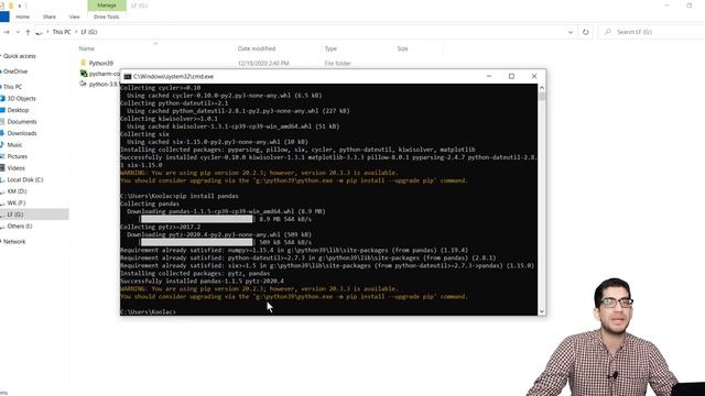 How to install numpy, matplotlib, pandas, scipy in Python смотреть онлайн