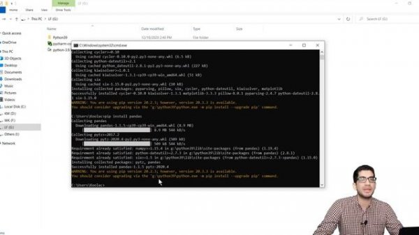 How to install numpy, matplotlib, pandas, scipy in Python