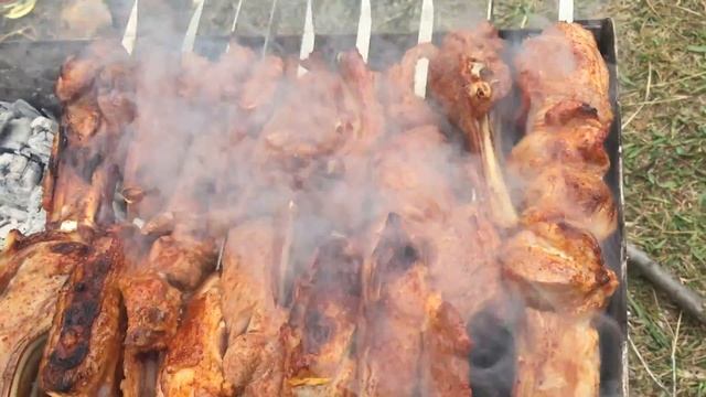Шашлыки... Окрестности близ Алматы- Алмарасанское ущелье смотреть онлайн