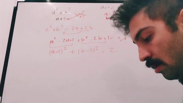 Olympiad math | find a&b if (a^2+b^2)÷(a+b)=2 смотреть онлайн