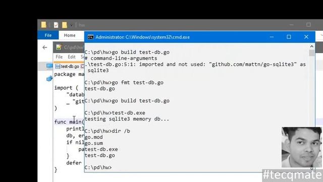 ⚡ Golang ? Using SQLite3 With Golang #tecqmate смотреть онлайн