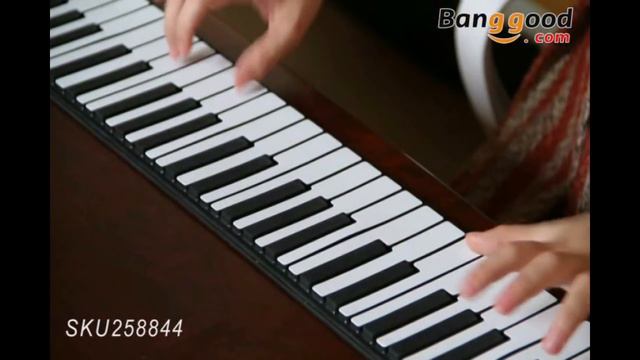 iWord 88 Key Professional Roll Up Piano With MIDI Keyboard - banggood.com смотреть онлайн