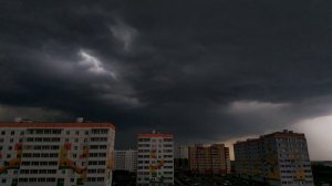Надвигающаяся гроза. Великий Новгород. (2019-07-09) timelapse