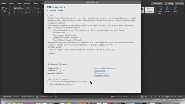 Excel to Word Document Automation MAC OS add-in/add-on/plugin WORD смотреть онлайн