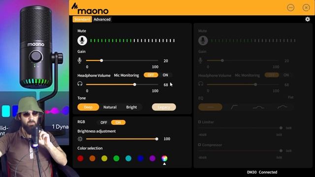 MAONO #DM30 #игровой  #rgb  #микрофон #maono #Gaming #Podcast лучший #usb микрофон Maono для стрима