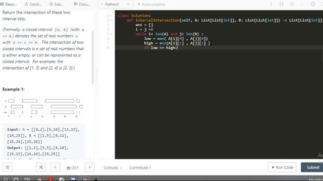 Interval List Intersections | leetcode day 22 | Python | C++ | May Challenge | Intuitive approach смотреть онлайн