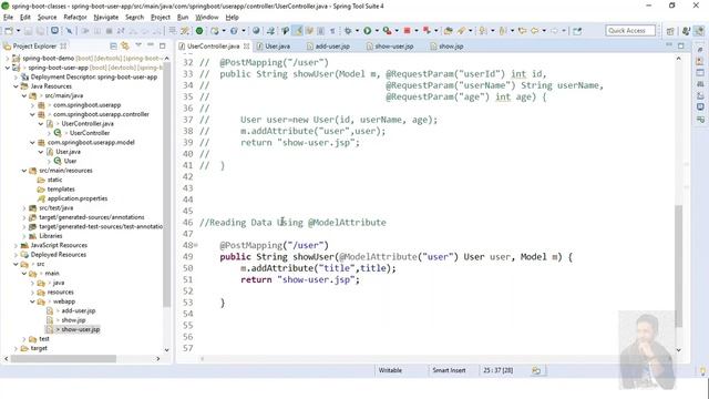 Spring Boot Part 9 - Using @ModelAttribute at the Method Level смотреть онлайн