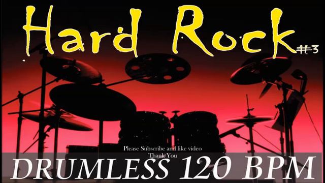 Hard Rock DRUMLESS Backing Track 120 bpm смотреть онлайн