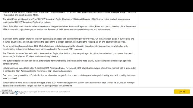 US Mint says this about the Type 2 Silver Eagle security features | No more emergency Silver Eagles смотреть онлайн